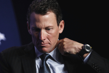 File photo of Lance Armstrong taking part in a special session regarding cancer in the developing world during the Clinton Global Initiative in New York